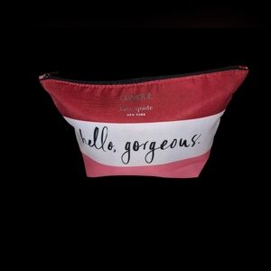 Clinique X Kate Spade Red and White Cosmetic Pouch